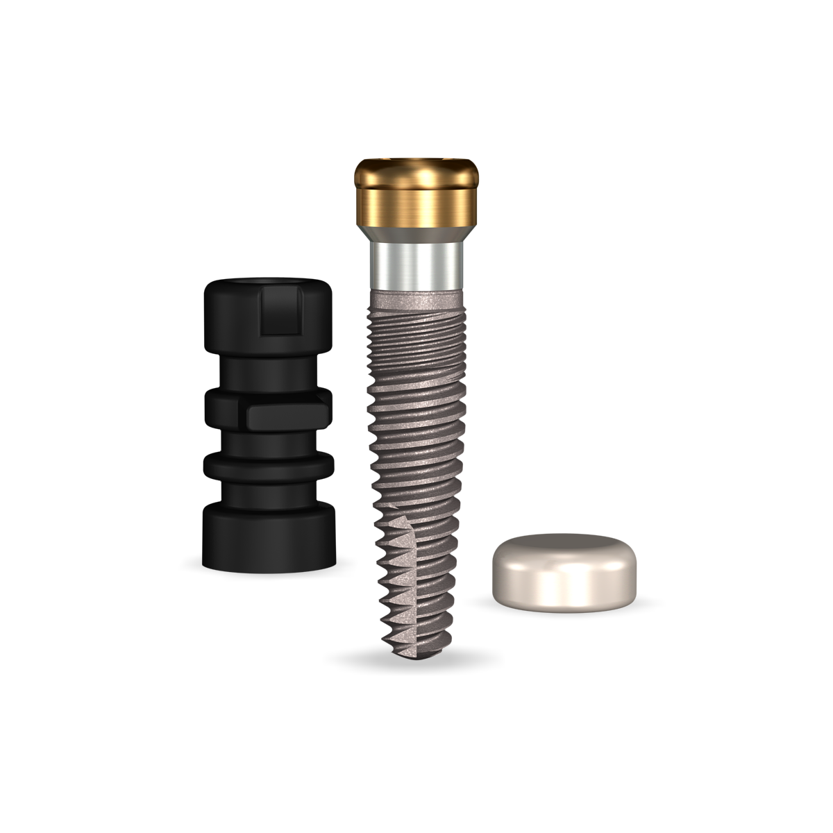 GoDirect 3.0mmDx11.5mmL, 1.5mm Collar Height SBM 4.0mmD Platform Dental Implant System - 1/Pack