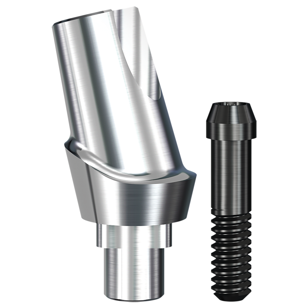 RePlant 15° Angled Contoured Titanium Abutment (5.0mmD Platformx2mmL Collar Height) - 1/Box