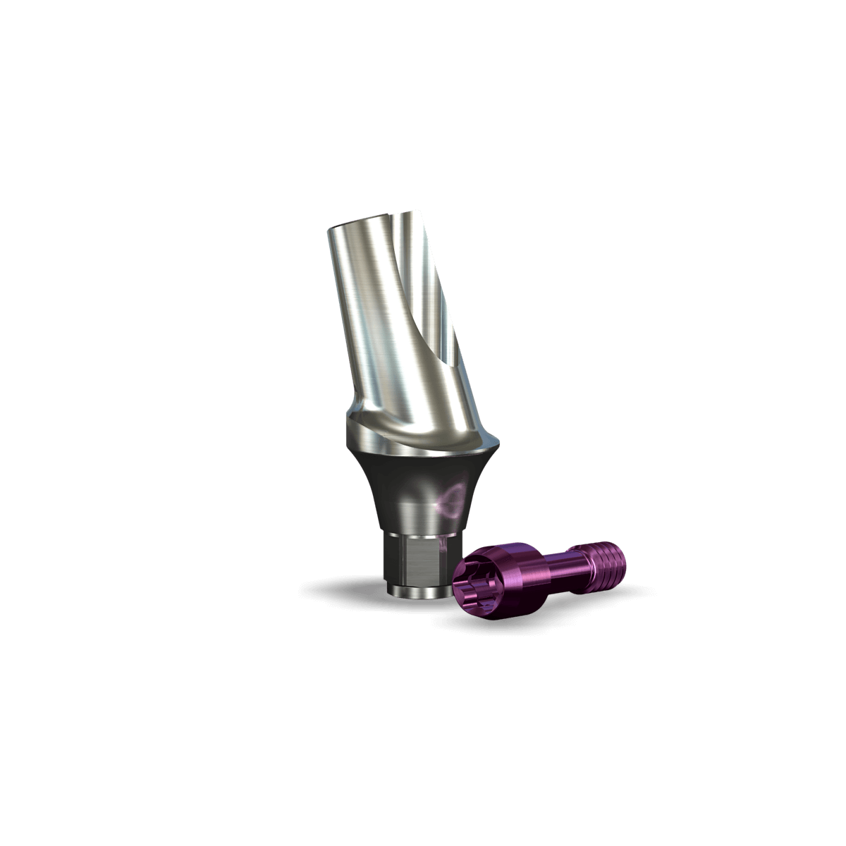 InterActive 15° Angled Contoured Titanium Abutment (4.7mmD Wx3.0mmD Platformx2mmL Collar H)-1/Box