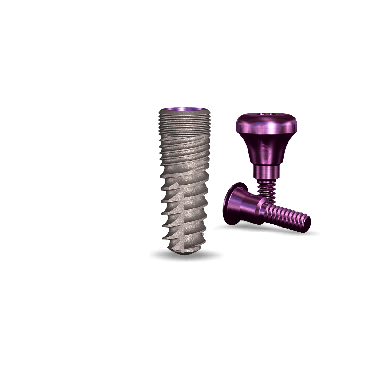 simplyInterActive 3.7mmDx10mmL SBM: 3.0mmD Platform Dental Implant System - 1/Pack