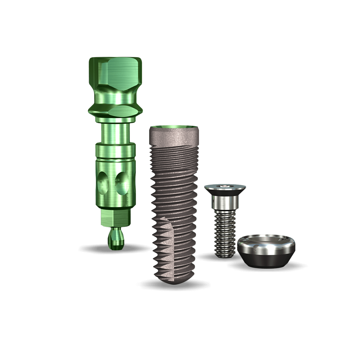 Legacy1™ 3.7mmDx11.5mmL SBM: 3.5mmD Platform Dental Implant System - 1/Pack