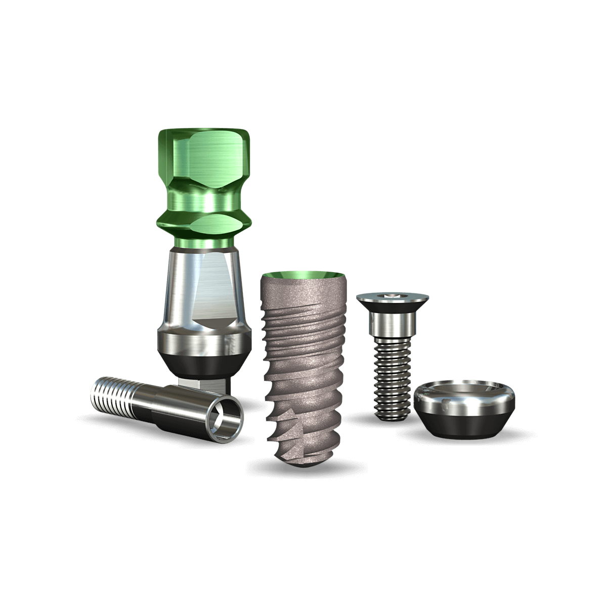 Legacy3™ 3.7mmDx8mmL SBM: 3.5mmD Platform Dental Implant System - 1/Pack