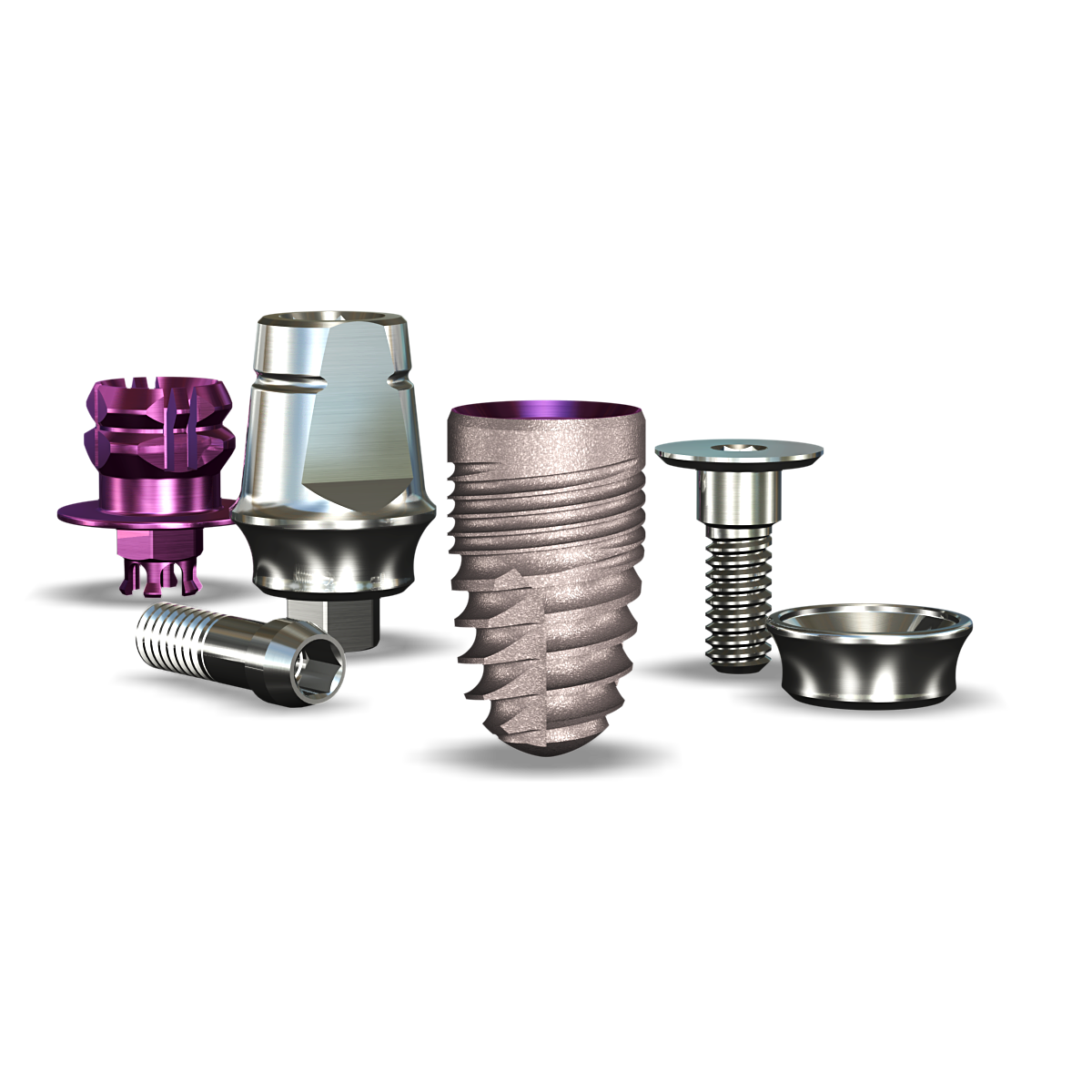 Legacy4™ 4.7mmDx8mmL SBM: 4.5mmD Platform Dental Implant System - 1/Pack