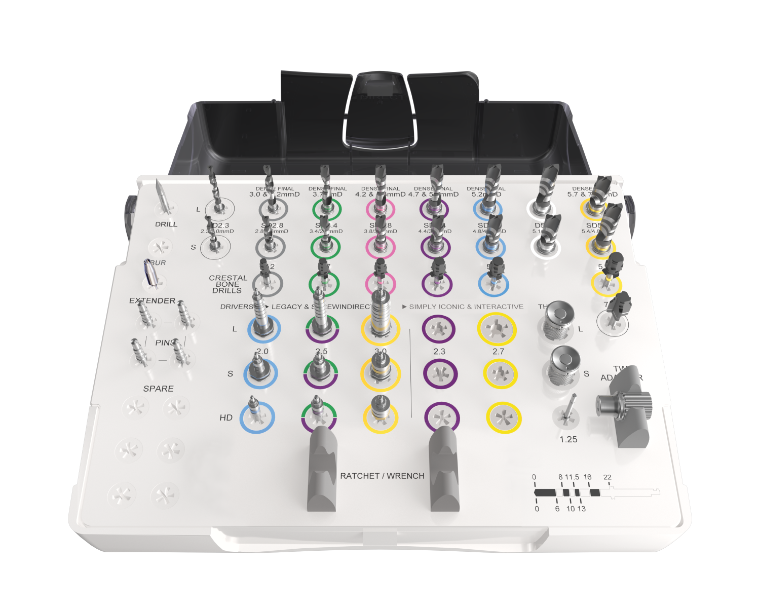 Complete Standard Surgical Kit Legacy: Does Not Include Torque Wrench and Adapters