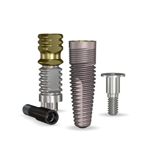 RePlant 4.3mmDx13mmL SBM: 4.3mmD Platform Implant Dental System - 1/Pack