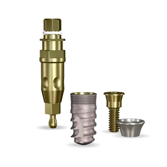 SwishActive 4.1mmDx8mmL SBM: 3.4mmD Platform Dental Implant System - 1/Pack