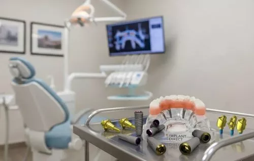 Implant Direct product family in a dental treatment room