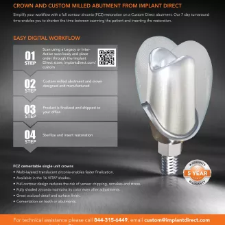 Crown and Custom Milled Abutment Flyer